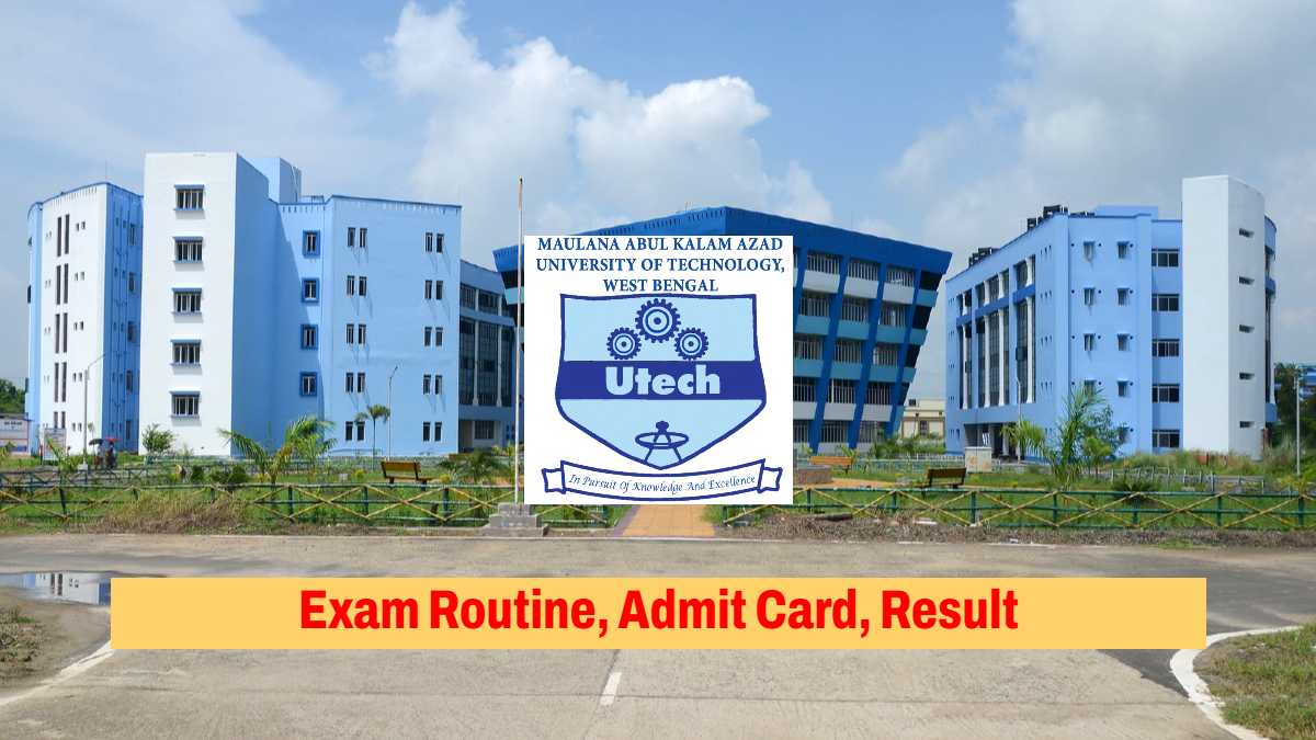 makaut exam routine admit card result